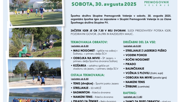 Športne igre Skupine PV 2025